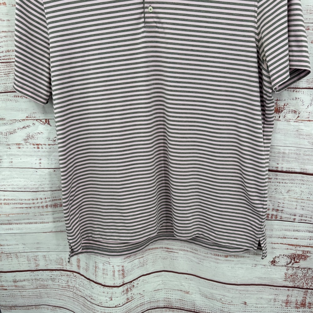 Johnnie-O Mens Polo Shirt  Mens 2XL Striped‎ Short Sleeve Casual Golf Athletic - Picture 3 of 8